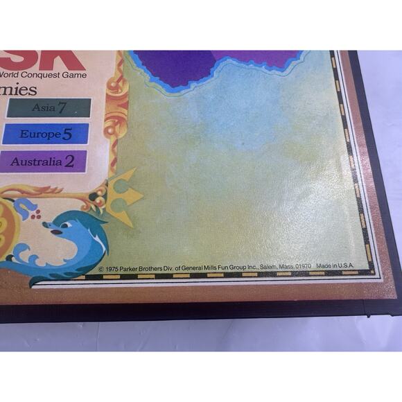 RISK Board Game Parker Brothers World Conquest Vintage 1975-1980 - Picture 7 of 8